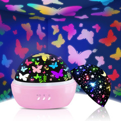 Butterfly Decorations Toddler Toys for 3-8 Year Old Girls, 16 Colors Star Projec