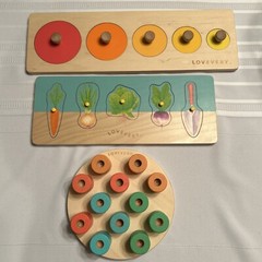 Lovevery Community Garden Puzzle Montessori 16-18 Months Lot 3 Toys
