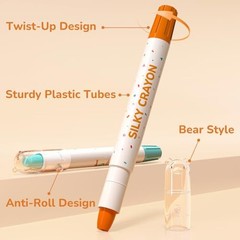 Color Twist Crayons for Toddlers 1-3 and Kids 4-8, Non-Toxic Washable 12