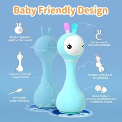 Baby Rattle Musical Light Up Toy 5 Modes Music Color Recognition 0-24 Months