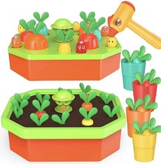New Montessori Radish Pulling Toy Shape Color Memory Sorting Activities for Kids
