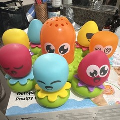Tomy Octopals Multicolor Activity Toy Sea Creatures 12m+ Hand-Eye Coordination