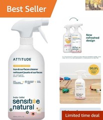ATTITUDE Baby & Kids Toy Cleaner Spray, EWG Verified, 27.1 Fl Oz, Unscented