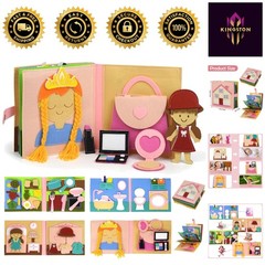 Montessori Felt Busy Board for Toddlers – Develop Life Skills 3 and Up