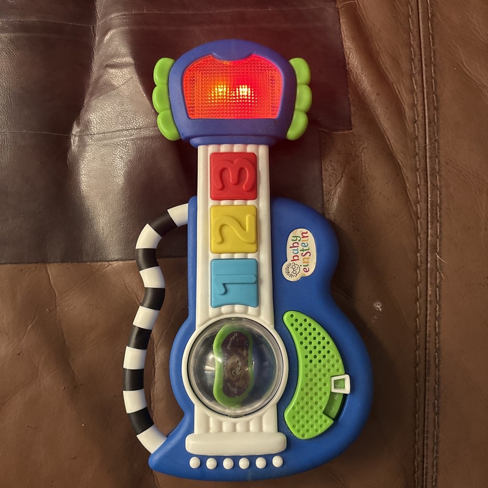 Baby Einstein Rock Light And Roll Guitar Musical Toy Infant Toddler Tested