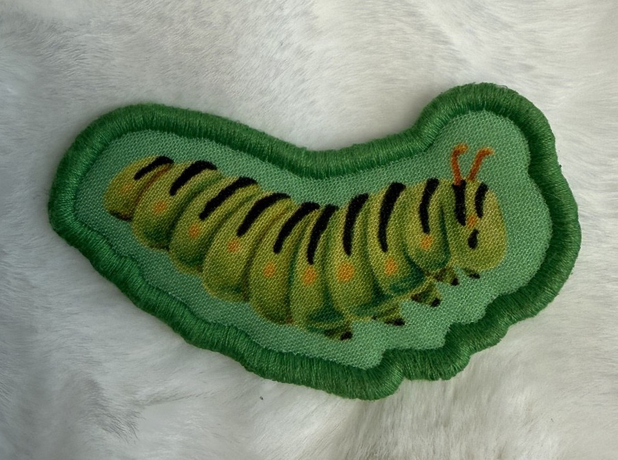 Lovevery Fuzzy Bug Shrub Replacement Insect Stick On Green CATERPILLAR
