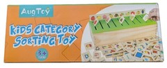 Montessori Kids Category Sorting Toy Wooden Numbers Shapes Vehicles Food Animals