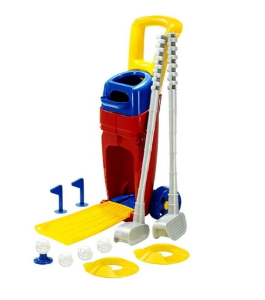 American Plastic Toys Kids Junior Pro Gold Set With 11 Accessories Blue