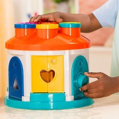 Battat â€“ Shape Sorter House â€“ Color and Shape Sorting Toy with 6 Keys and…
