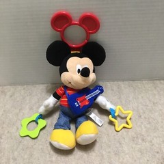 Mickey Mouse Disney Baby Activity Toy Crinkle Plush Doll Infant Hanging Toy