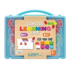 Chuckle & Roar Preschool Sensory Learning Case with Multi-Colored Dough and Sand