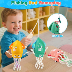 Electric Dancing Octopus Light Music Suitable for 12-18 Months Old Baby Toys, Ki