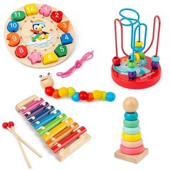 Montessori Baby Toys Kids 3D Wooden Puzzles Early Learning Baby Games Toys Educa