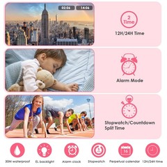 CakCity Kids Watches Digital Sport Watches for Girls Outdoor Waterproof Watch…