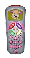 Fisher-Price Pretend TV Remote Baby Toy Laugh & Learn 6-36 months Sis’s Remote