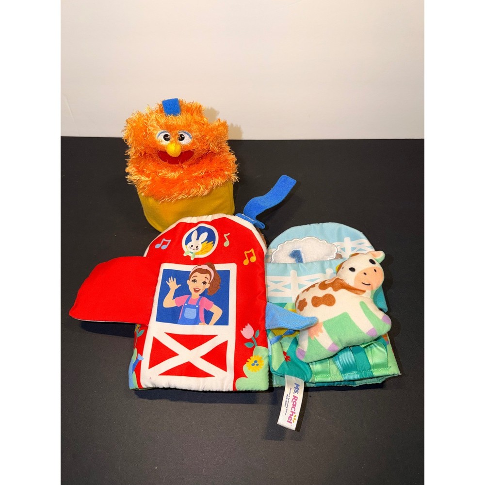 Ms. Rachel Sensory Learning Farm Soft Book Take Along Plush Toy Baby Toddler