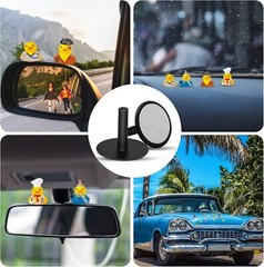 20Pcs Plastic Duck Holder Car, Rubber Plug Ducks Display Black 20 pcs