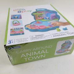 Lakeshore Learn & Play Carry Around Animal Town. Ages 3+ 8 Animals. Play & Store