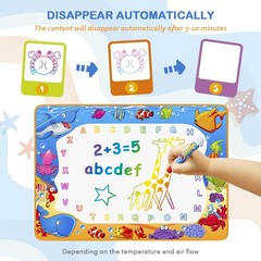 Water Doodle Mat – Kids Painting Writing Color Extra Large, Ocean