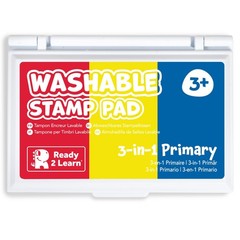 READY 2 LEARN Washable Stamp Pad for Kids | Red, Yellow and Blue | Non Toxic …