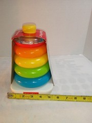 Fisher-Price Rock-a-Stack Stacking Toy – Classic Baby Ring Stacker