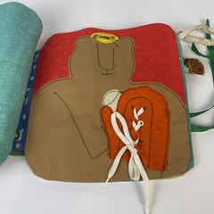 Vintage Cloth Homemade Handmade Interactive Childrens Book Mandys 1979 By Granny