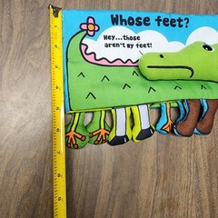 Melissa And Doug “Who’s Feet” Fabric Children’s Book