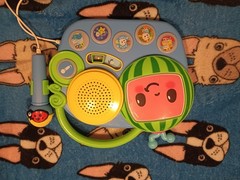Cocomelon Sing and Learn Laptop Toy for Toddlers 60+ Phrases, Lights Sounds