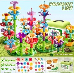 Toddler Girls Toys for 3-7 Years Old, 81Pcs Flower Garden Building Set