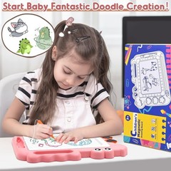 Magnetic Drawing Board Toddler Toys Gift for Girls Boys, Color Sketch Writing…