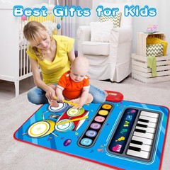 Tapete Musical Dos En Uno Con Piano Y Tambor Para Bebes Estilo De Lujo