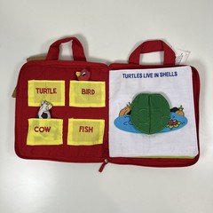 Pockets of Learning Right at Home Quiet Book Animal Activity Busy Book