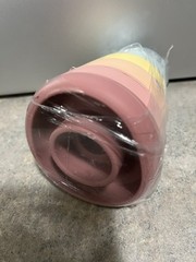 Stacking Toys Teething Silicone Soft Building Blocks Rings Pastel