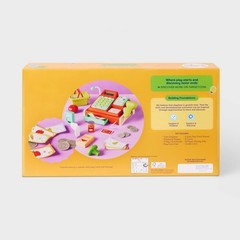 Cash Register Set Educational Toy, Pretend Shopping Accessories, Play Money