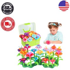 Eco-Friendly Multi-Colored Flower Garden Toy Set for 3-6 -Olds – STEM Fun