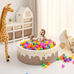 Ball Pit Balls 2.2 Inch Rainbow Mix 170 Pack for Toddlers Dogs – Fun Play Tent