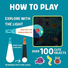 Chuckle & Roar Flashlight Seek & Find Activity Book – Ages 4 & Up