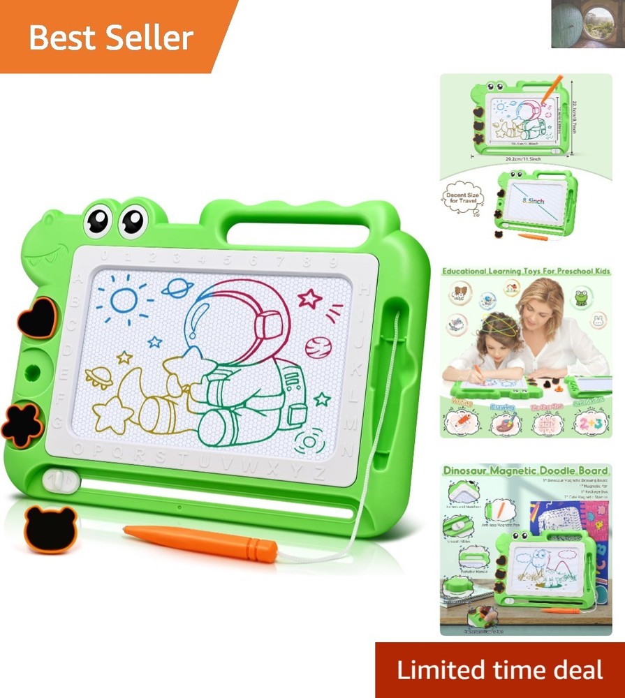 Educational Magnetic Drawing Board with Non-Toxic Stamps – Ideal Gift for Kids