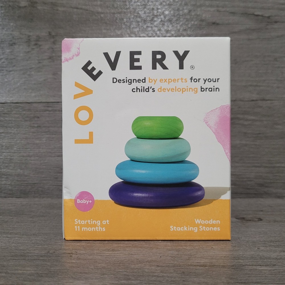 Lovevery Wooden Stacking Stones 4 pieces