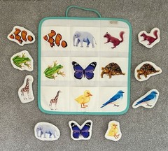 Lovevery Critter Pockets Animal Matching Game Organic Cotton Complete – EUC