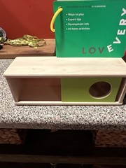 LOVEVERY Toys The Thinker Play Kit Months 11-12 Montessori Wood Incomplete SH7