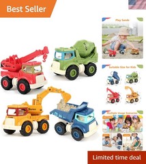 Construction Toys for 2 3 4 5 Old Boys Girls Kids Toddlers, Sandbox Excavato…
