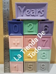 EDUCATIONAL EARLY LEARNING TEETHING SOFT BLOCKS FRUITS SHAPES #’S ANIMAL READ