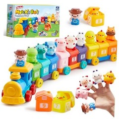 Learning Toy for Toddlers 1 2 3 Years Old, Counting, Farm Number Train