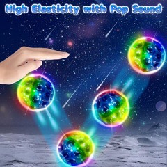 High Elasticity Ball Glow in Dark, Super High Bouncing Foam Balls for Adults …