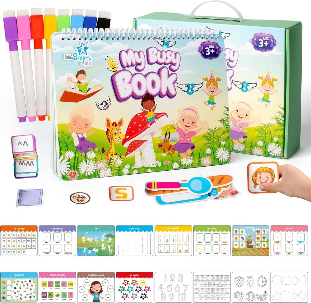 Busy Book for Toddlers &Preschoolers – Montessori Busy Book