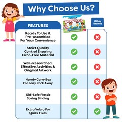 Montessori Preschool Busy Book for Toddlers Ages 3 and Up – Preassembled – Pr…