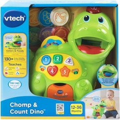 Battery-Powered Dino Learning Toy: Teaches Colors and Shapes for Toddlers 1-3