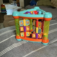 Multicolor Alphabet Activity Cube Baby Toddler Motor Skills Toy