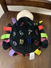 Becky Ladybug Buckle Toy Turtle Plush Stuffed Animal Early Learning 10” Pocket